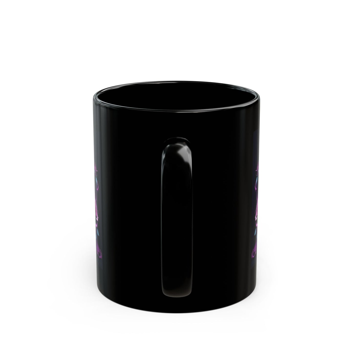 Lion with Purple Roses Mug — Gothic Floral Coffee Cup (11oz/15oz)