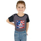 American Flag Kitten Infant Bodysuit — Patriotic Baby Onesie