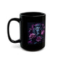 Lion with Purple Roses Mug — Gothic Floral Coffee Cup (11oz/15oz)
