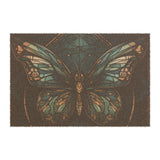 Butterfly Welcome Doormat — Vintage Botanical Coir Mat