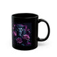 Lion with Purple Roses Mug — Gothic Floral Coffee Cup (11oz/15oz)