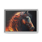 Fiery Stallion Horse Wall Art- Framed Matte Canvas